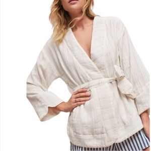 Anthropologie HEI HEI Kimono Tie Wrap Jacket
